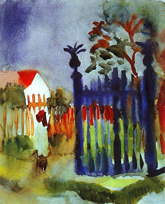 August Macke Garden Gate china oil painting image